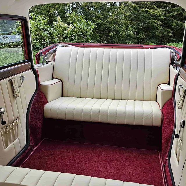 vintage wedding limo