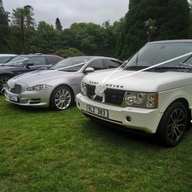 View of our range rover used for weddings 